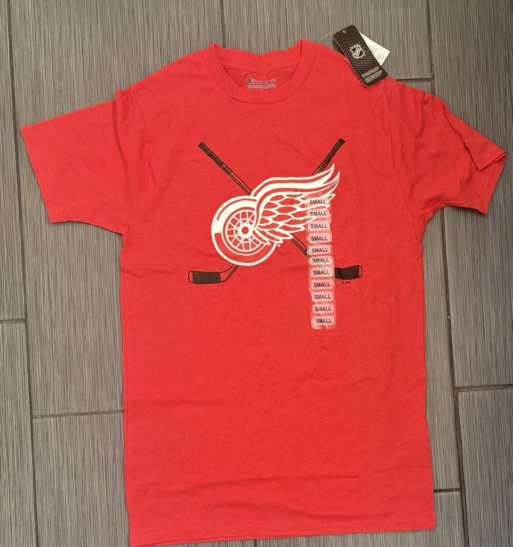 Detroit Red Wings NHL Champion Short Sleeve T-shirt Men’s Small Red